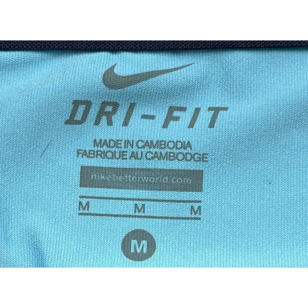 Nike Dri Fit Pants Leggings‎ Blue Run Fast Live Fearless Capri Cropped Size Med